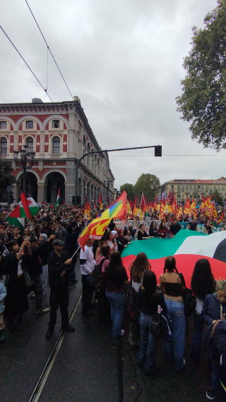 Circa 10 mila persone a Torino in corteo per Gaza